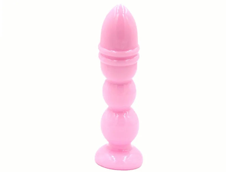 Silicone Thread Anal Plug Beads Jelly Toys Skin Anal Butt Plug for Woman and Men