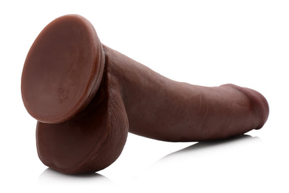 realistic, black, dildo, balls, suction, sex toy, adult toy