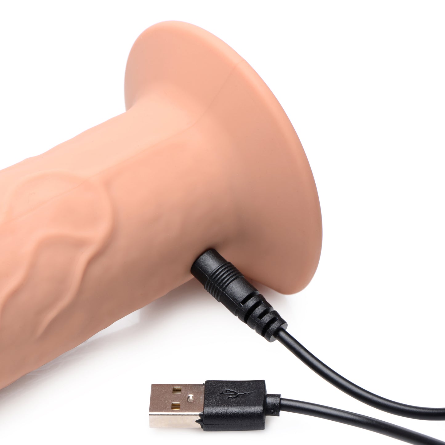 7x Remote Control Vibrating And Thumping Dildo - Medium