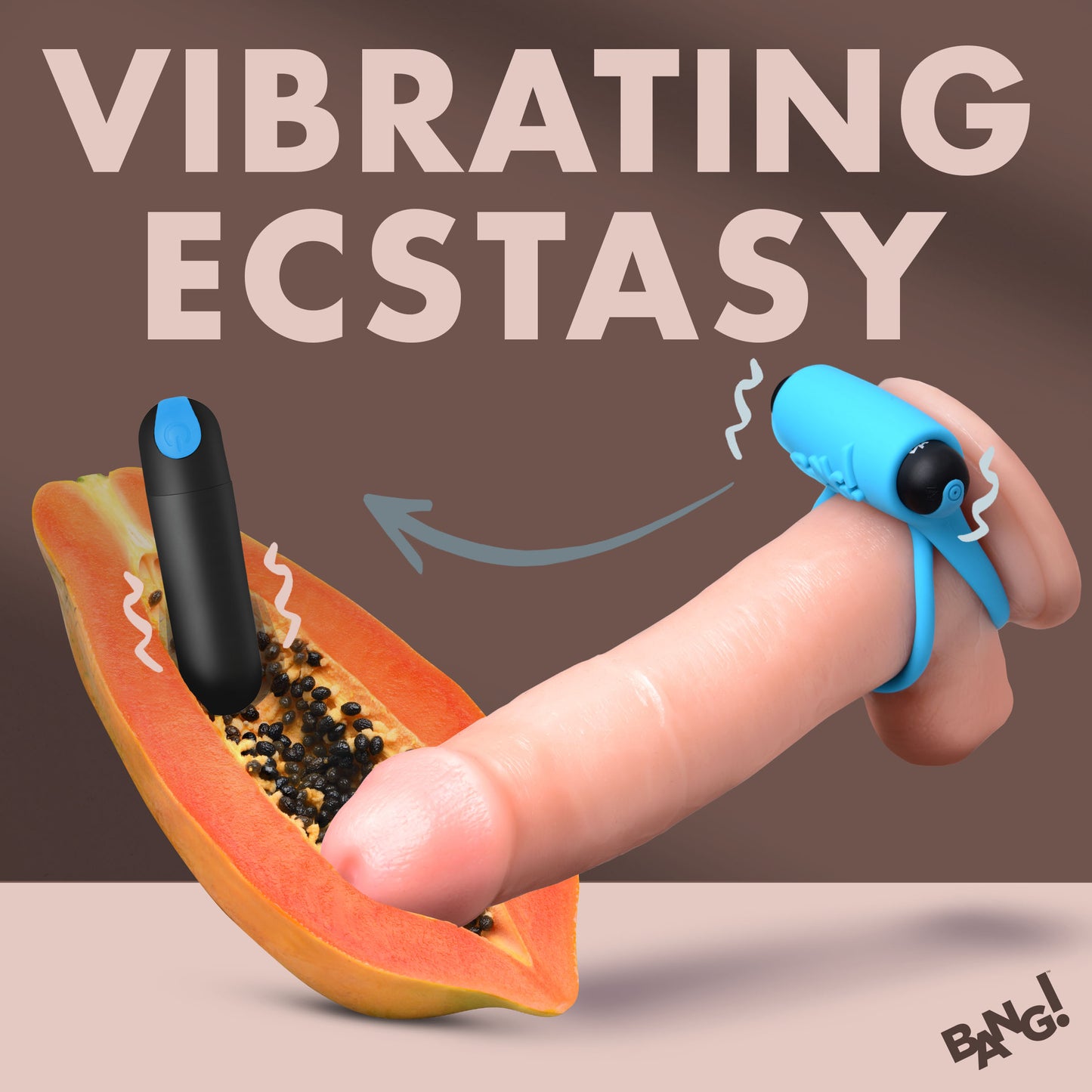 Remote Control 28x Vibrating Cock Ring And Bullet - Blue