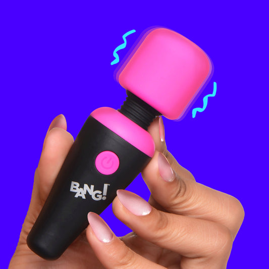 10x Ultra Powerful Silicone Mini Wand - Pink