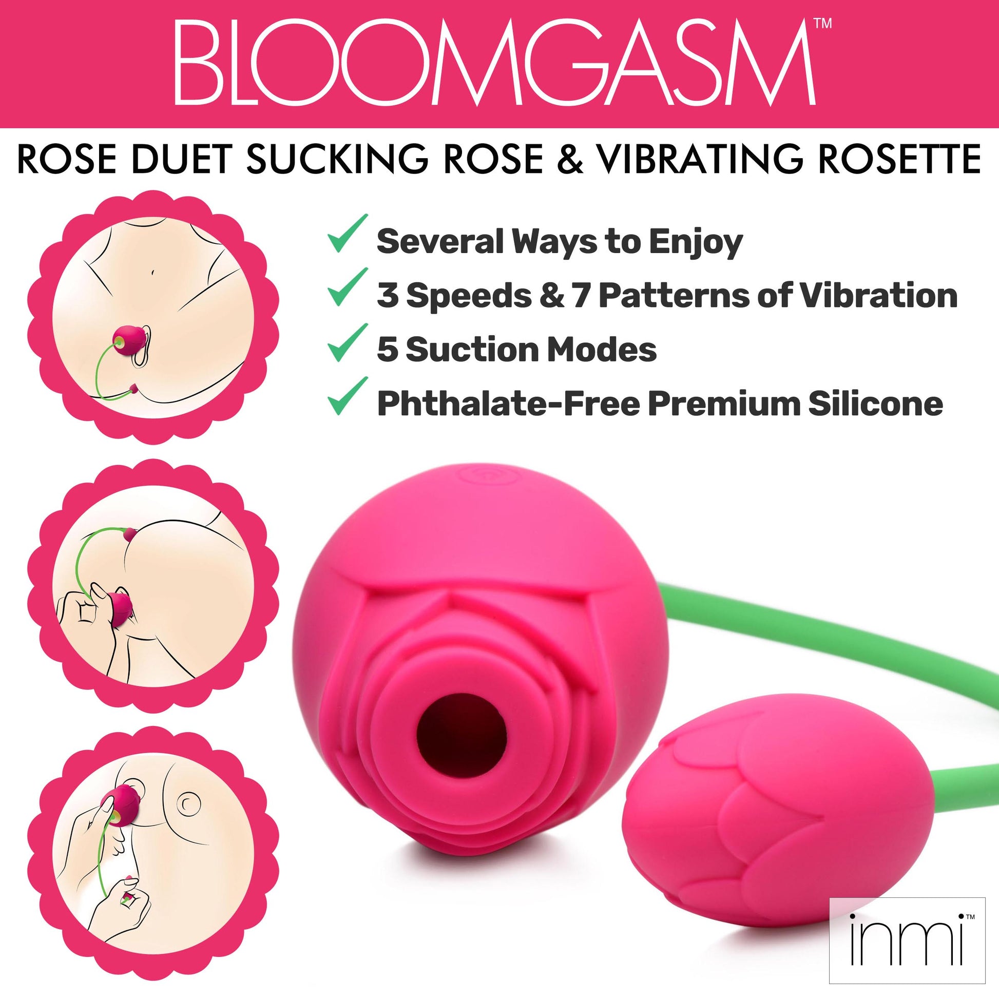air suction, vibrating, vibe, women, vaginal, g spot, clitoral stimulator, dual, double vibrator, sex toy, adult toy sucking, rose