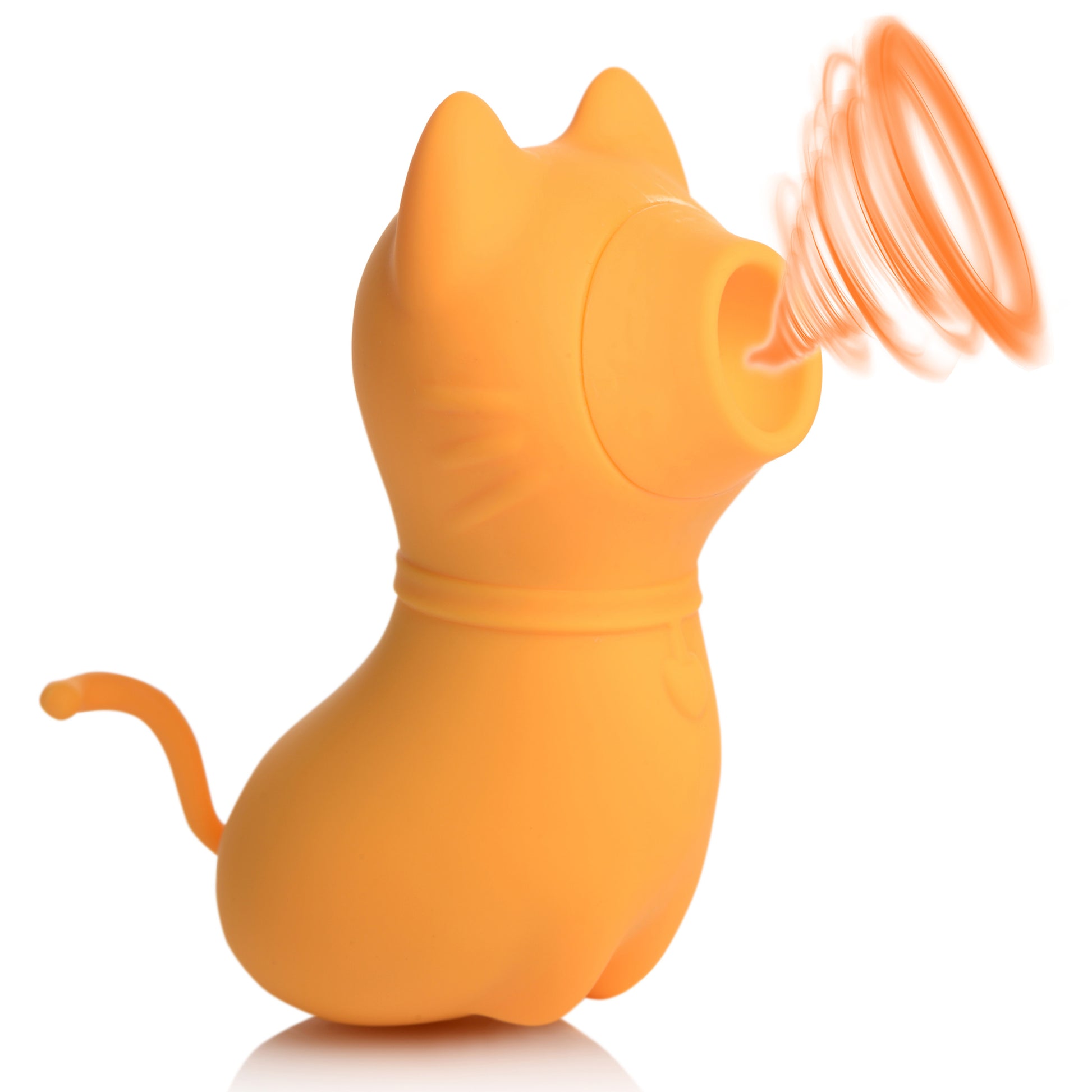 Sucky Kitty Silicone Clitoral Stimulator - Orange Spicy Supply Sucky Kitty Silicone Clitoral Stimulator - Orange Spicy Supply