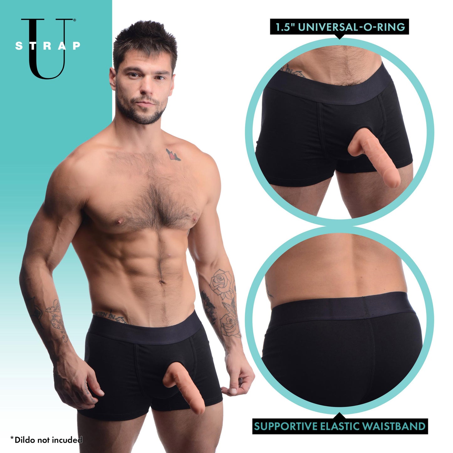 Armor Mens Boxer Harness With O-ring - Ml