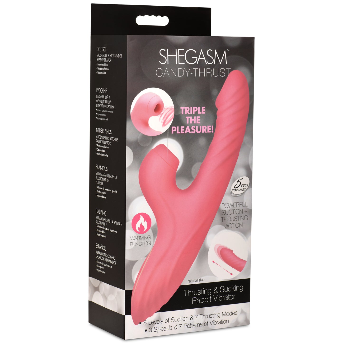 rabbit vibrator, bunny vibrator, air suction, thrusting, vibe, women, vaginal, g spot, clitoral stimulator, dual, double vibrator