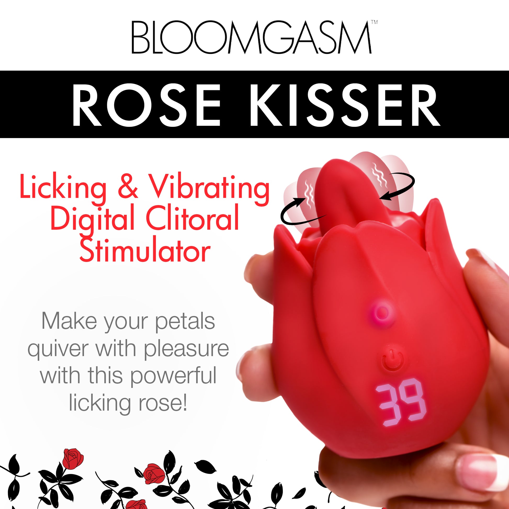 licking, vibrating, rose, vibrator, vibe, clitoral stimulator, clitoris, women, sex toy, adult toy