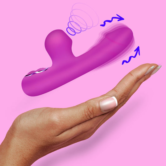 rabbit vibrator, bunny vibrator, air, suction, sucking, vibrating, vibe, women, sex toy, adult toy, clitoral stimulator, clitoral, clitoris, g spot, g-spot, dual, double