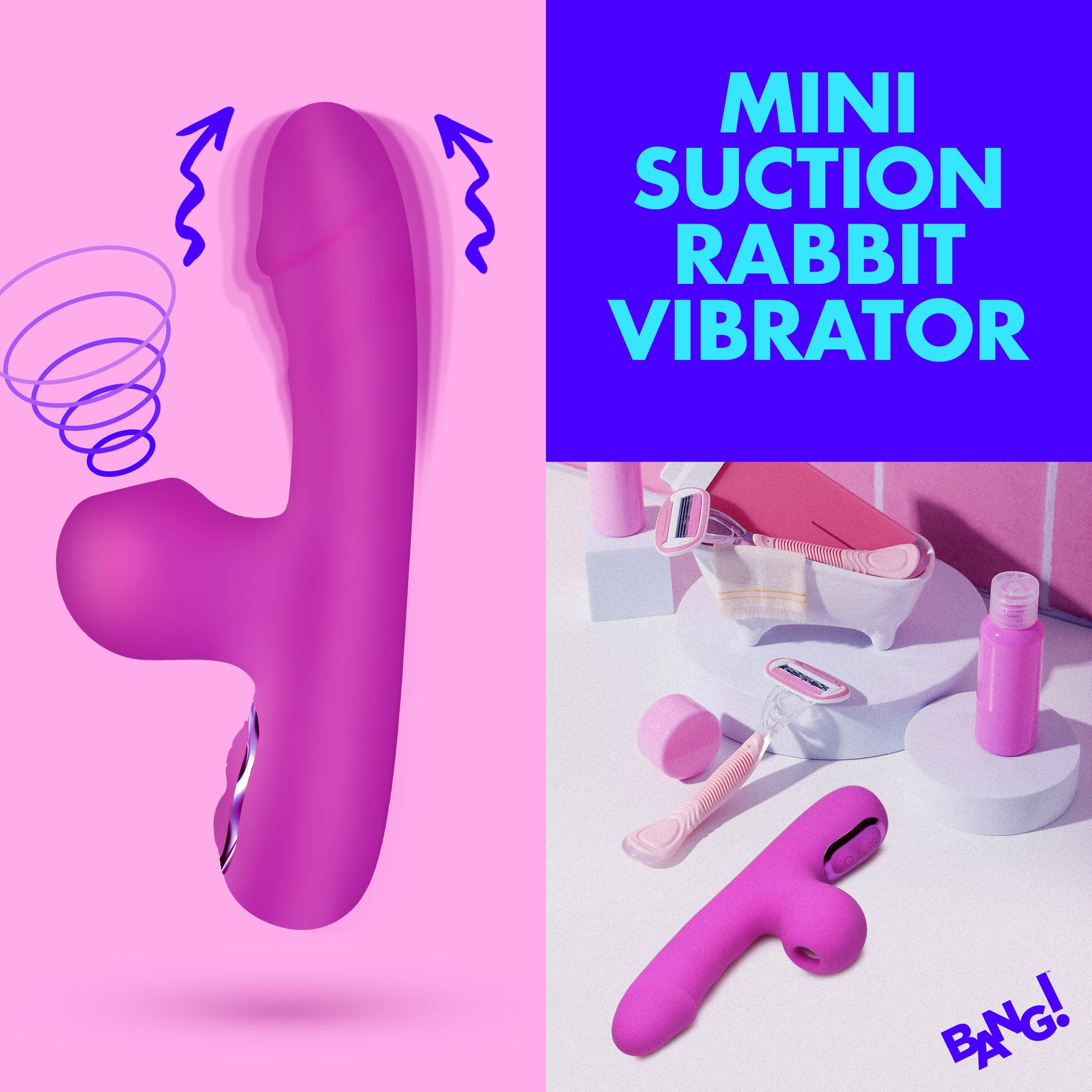 rabbit vibrator, bunny vibrator, air, suction, sucking, vibrating, vibe, women, sex toy, adult toy, clitoral stimulator, clitoral, clitoris, g spot, g-spot, dual, double