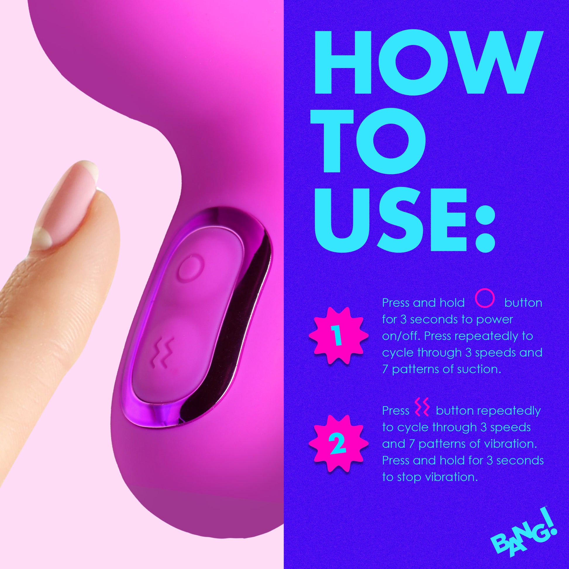 rabbit vibrator, bunny vibrator, air, suction, sucking, vibrating, vibe, women, sex toy, adult toy, clitoral stimulator, clitoral, clitoris, g spot, g-spot, dual, double