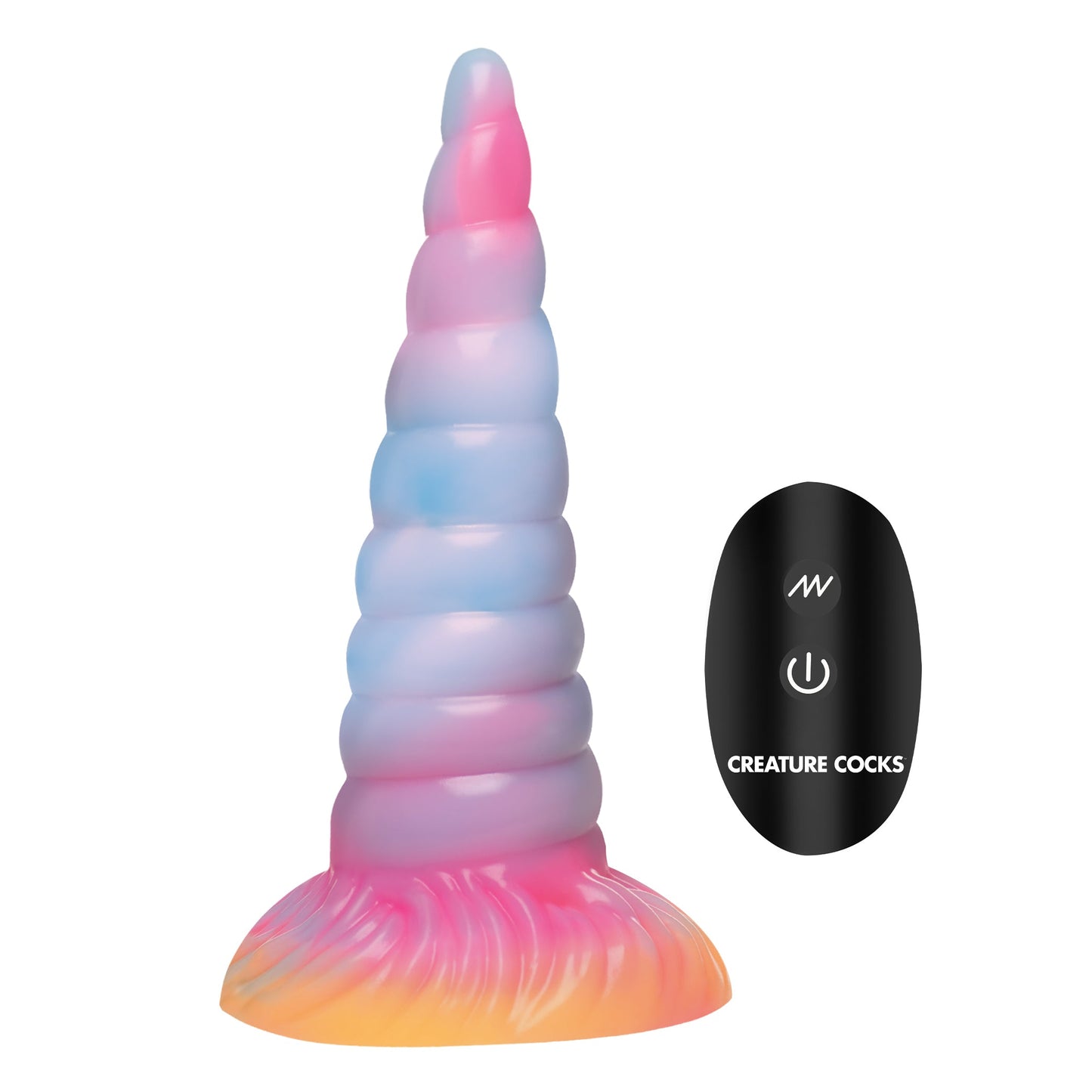 Unicorn Glow-in-the-dark Vibrating Silicone Dildo
