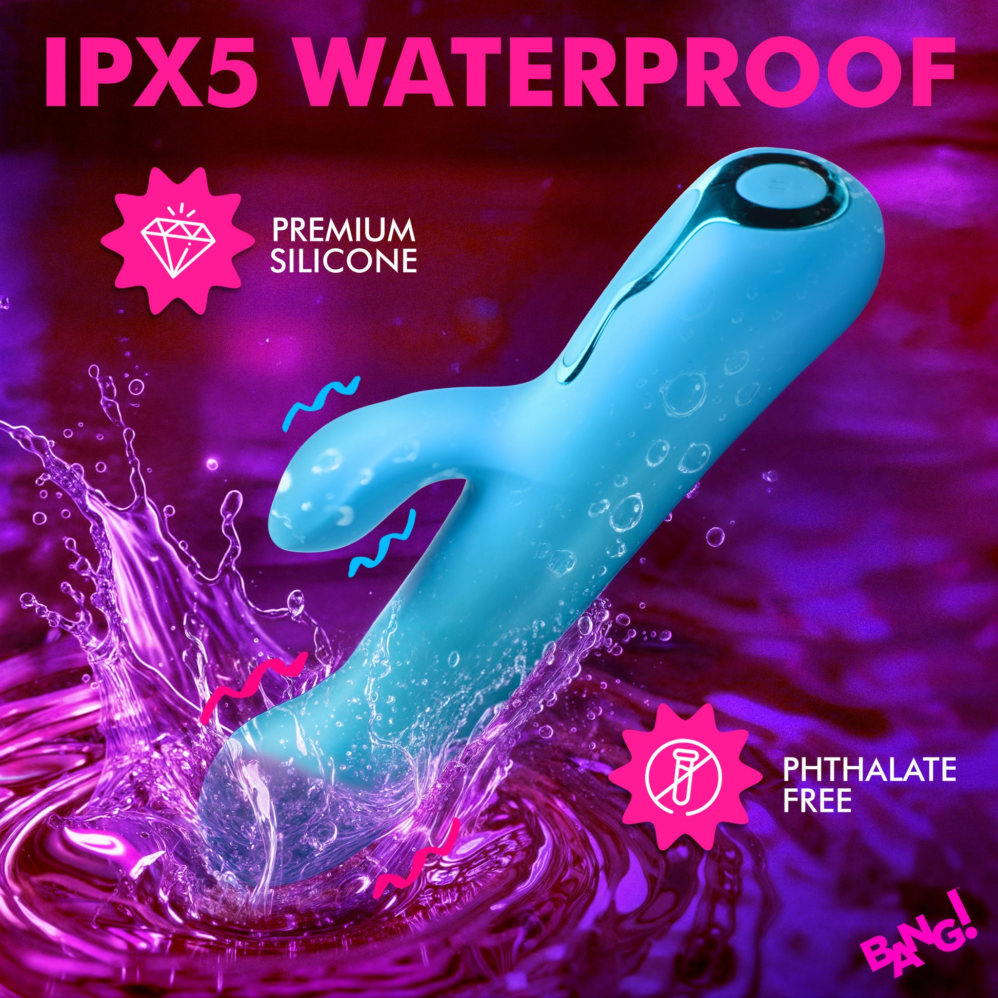 rabbit vibrator, bunny vibrator, sex toy, women, adult toy, clitoral stimulator, g-spot stimulator, thrusting