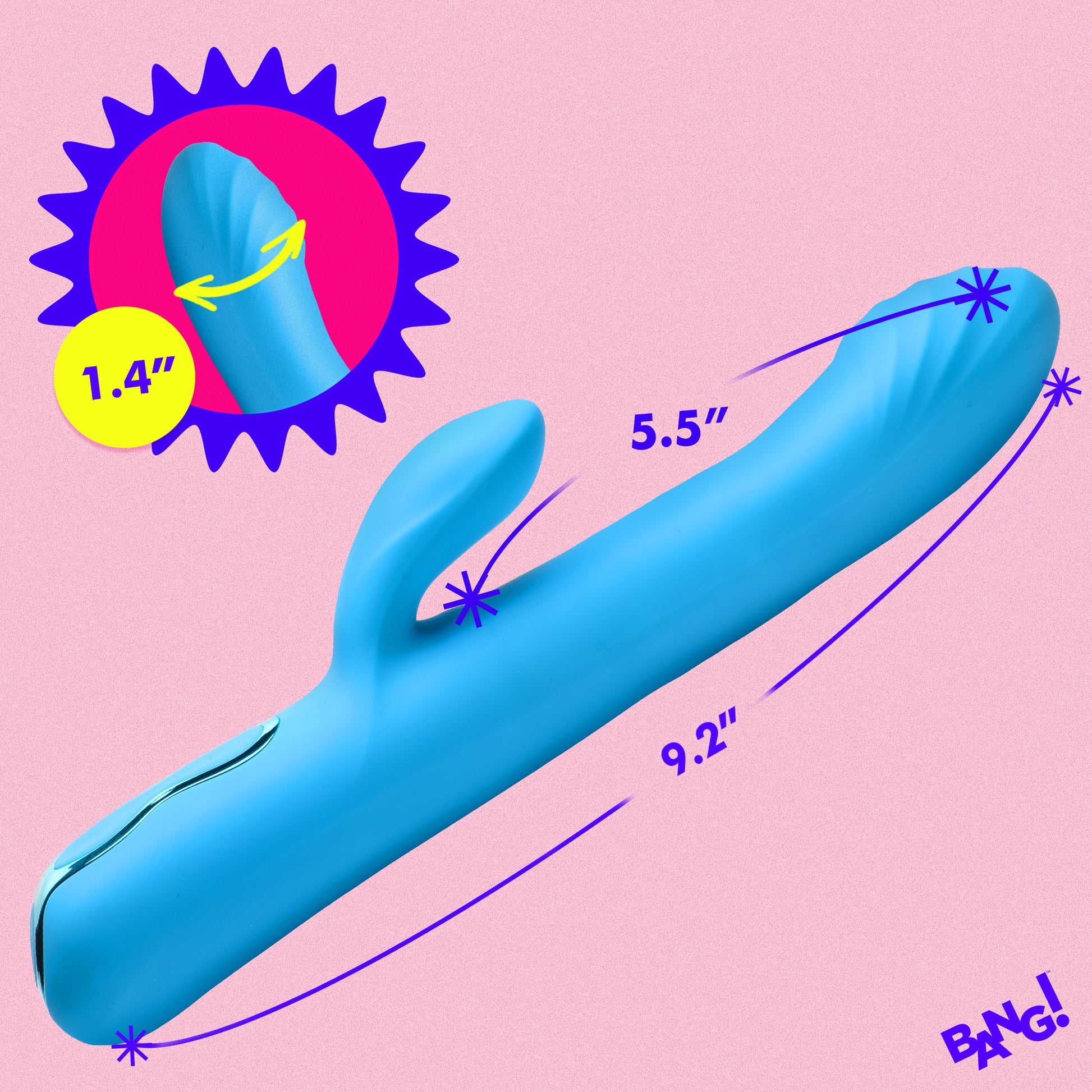 rabbit vibrator, bunny vibrator, sex toy, women, adult toy, clitoral stimulator, g-spot stimulator, thrusting