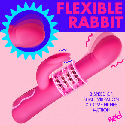 rabbit vibrator, bunny vibrator, sex toy, women, adult toy, clitoral stimulator, g-spot stimulator, thrusting