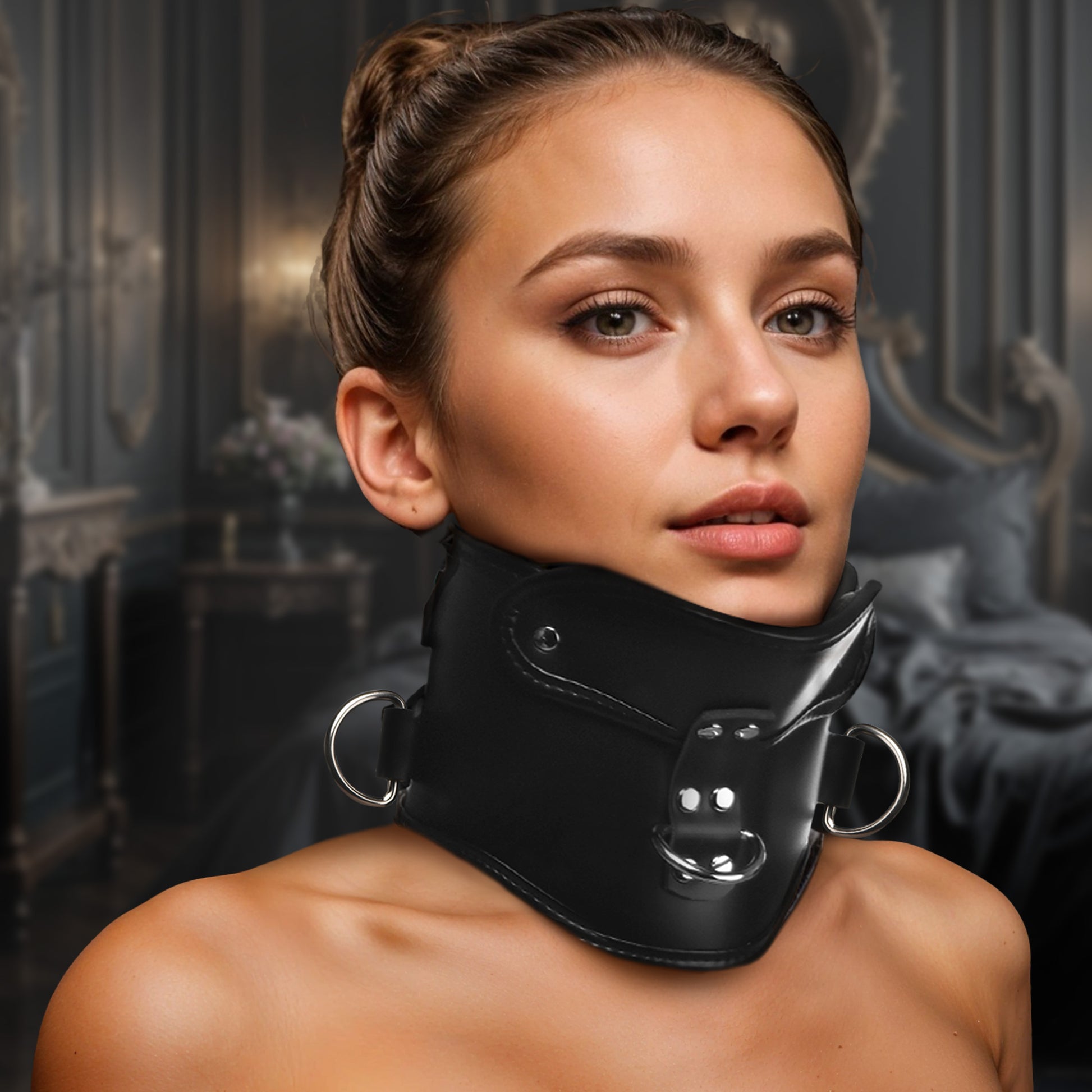 collar, neck, restraint, bondage gear, bdsm wear, kink, fetish