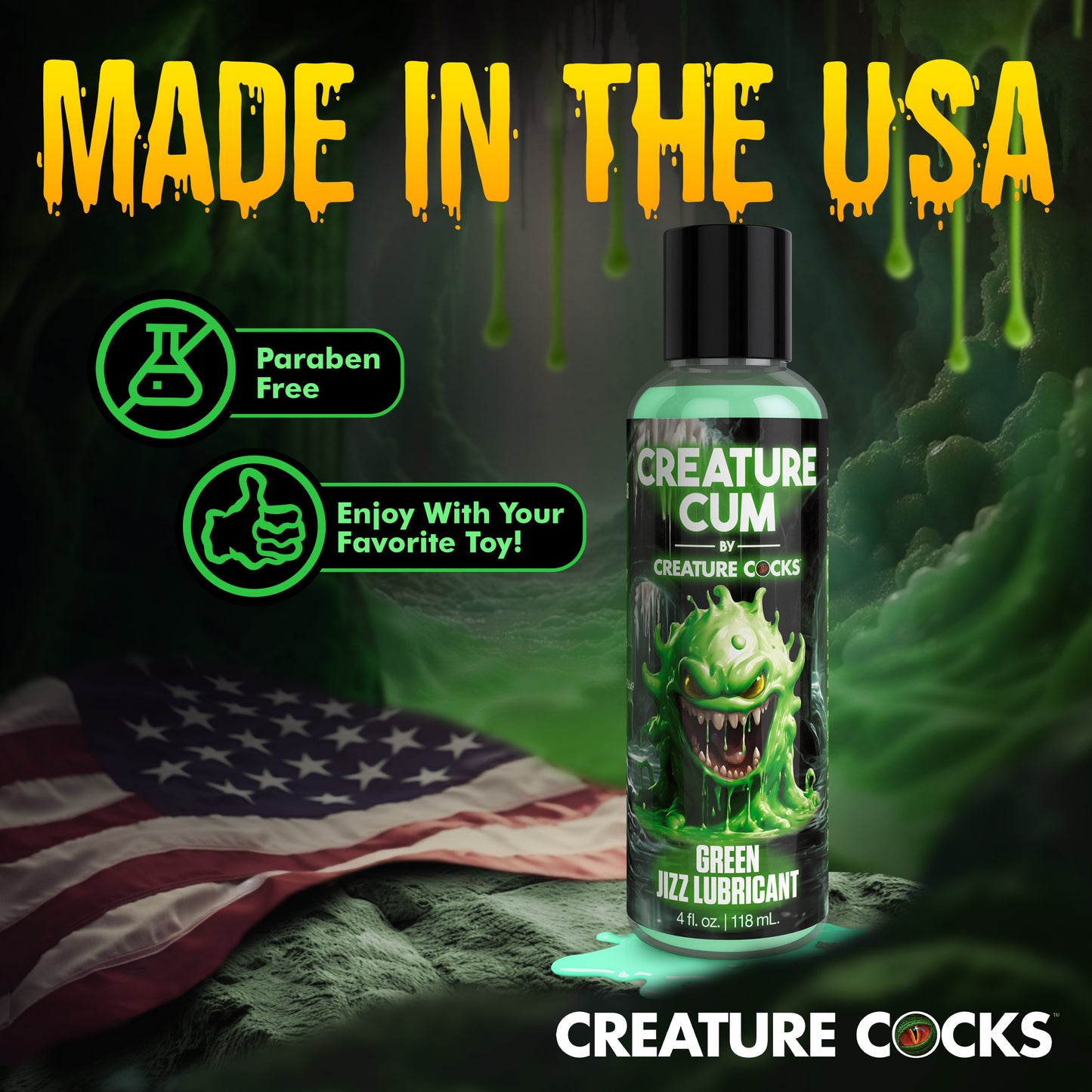 Creature Cum Green Jizz Lubricant - 4oz