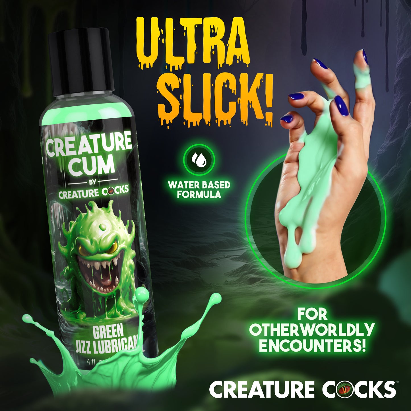Creature Cum Green Jizz Lubricant - 4oz
