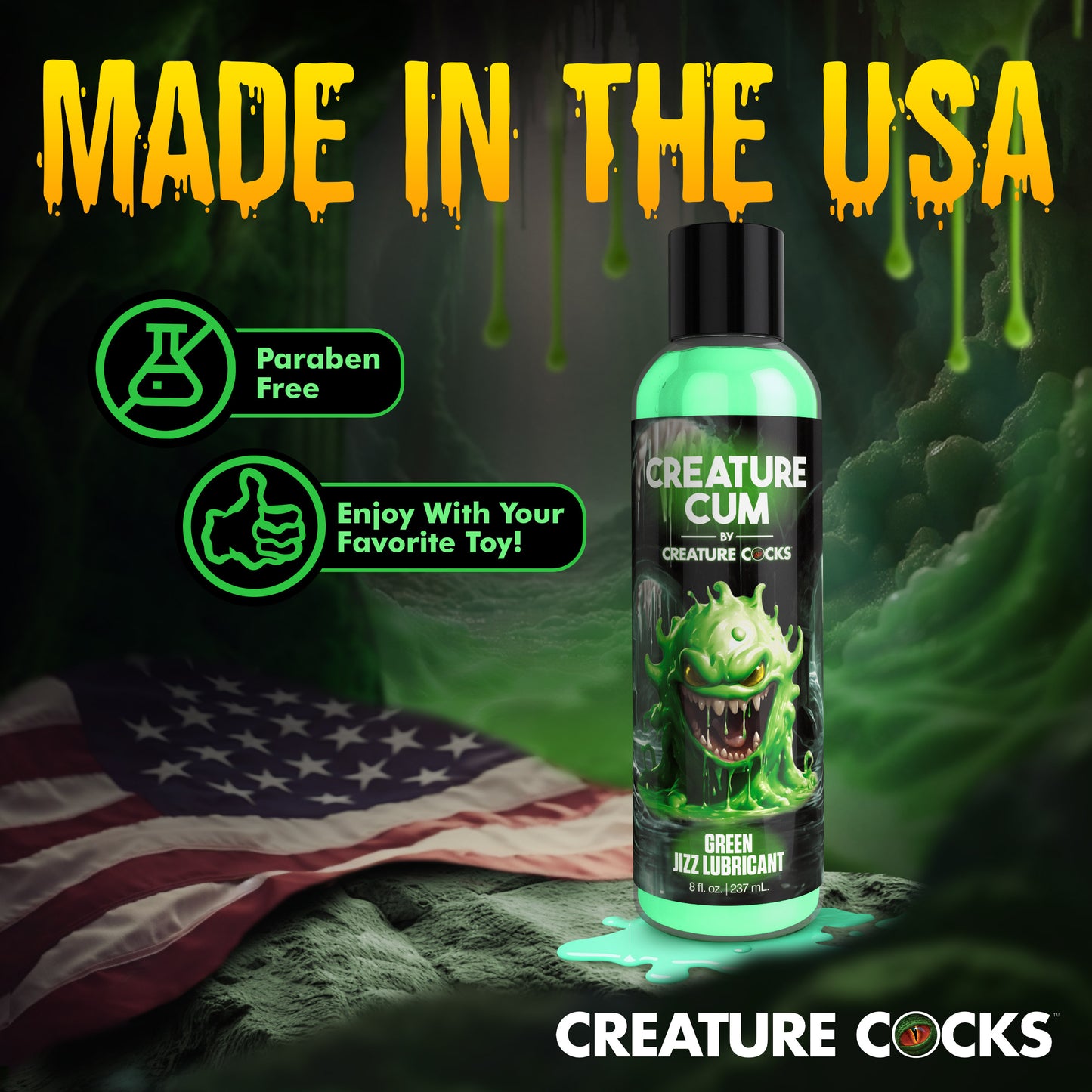 Creature Cum Green Jizz Lubricant - 8oz