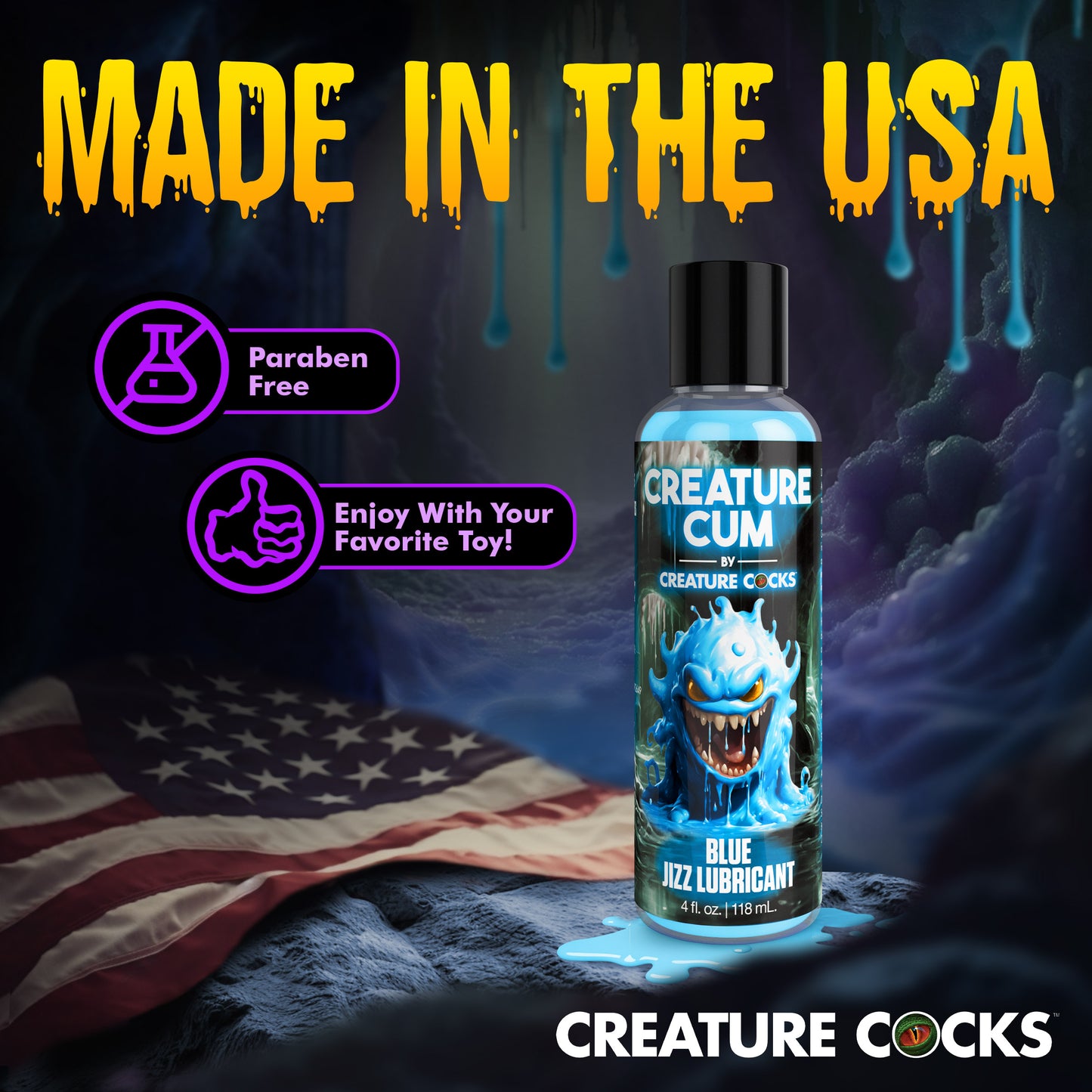 Creature Cum Blue Jizz Lubricant - 4oz