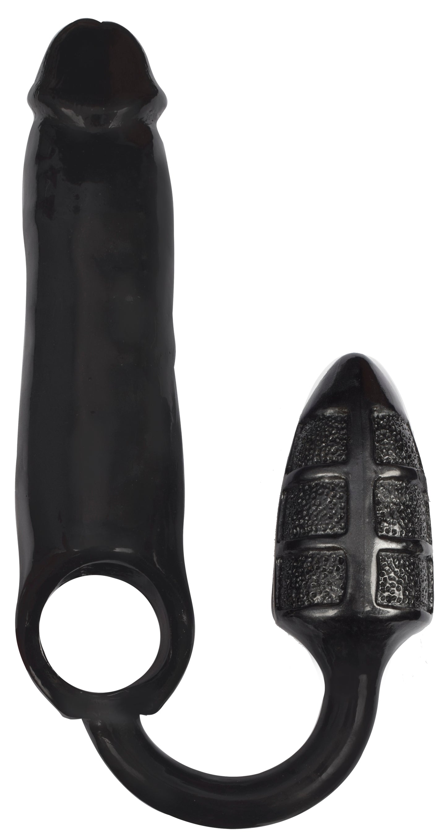 Xxxpander Sheath With Double Textured Plug - Black
