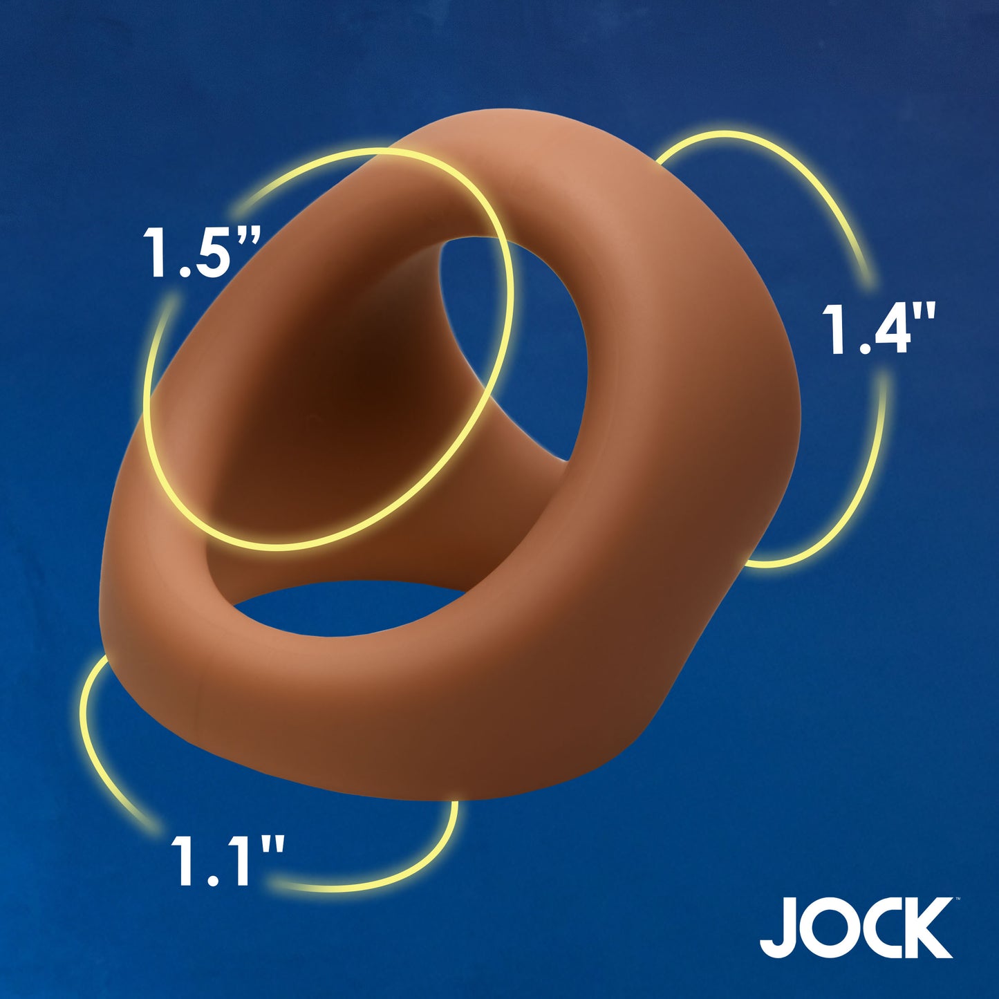 Jock Silicone Cock & Ball Ring - Medium