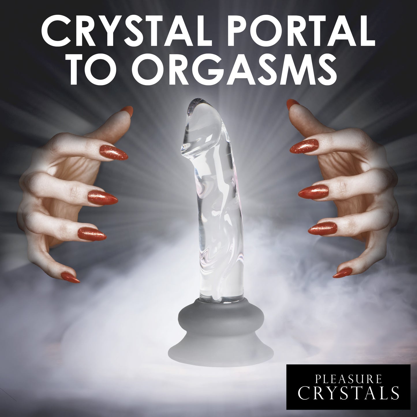 Glass Dildo With Silicone Base - 5.6 Inch