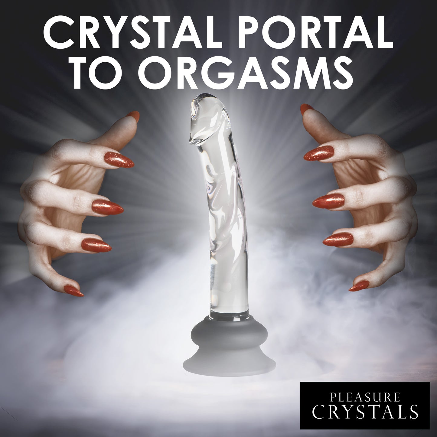 Glass Dildo With Silicone Base - 7 Inch
