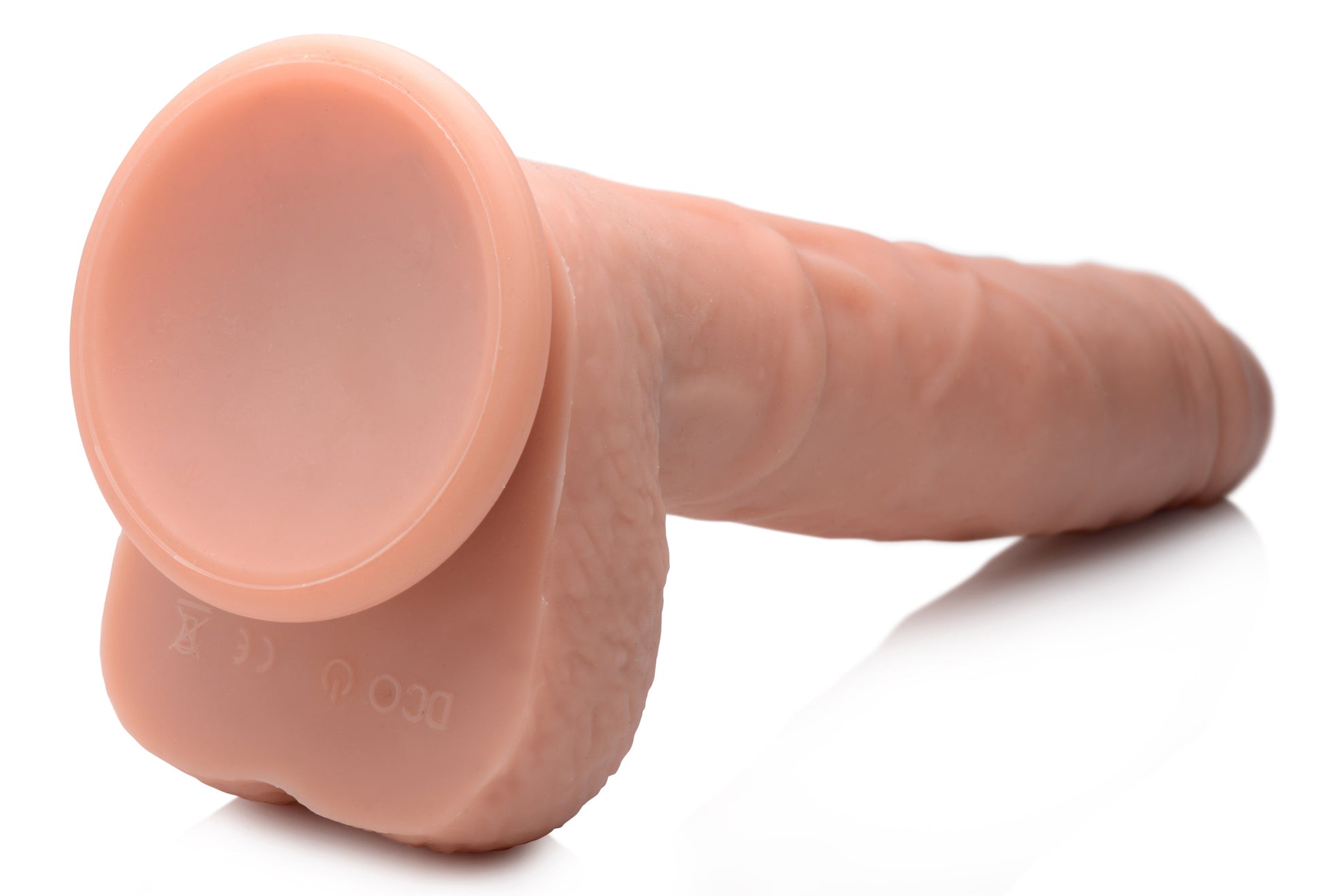 dildo, vibrating, thrusting, realistic, balls, suction base, remote, remote controlled, sex toy, adult toy, women, vaginal, anal