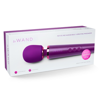 Petite Rechargeable Massager - Dark Cherry wand vibrator, sex toy, adult toy, women, massager, hitachi