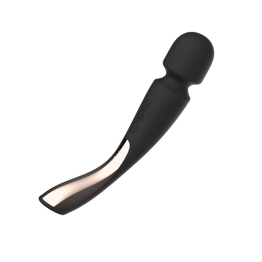 Smart Wand 2 Medium Black wand, massager, vibrator, women, sex toy, adult toy, vibe, hitachi